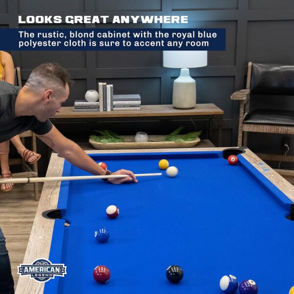 Rustic Modern Style: American Legend 90" Brookdale Pool Table - Image 3