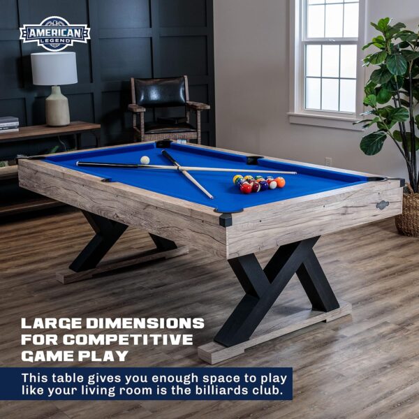 Rustic Modern Style: American Legend 90" Brookdale Pool Table - Image 5