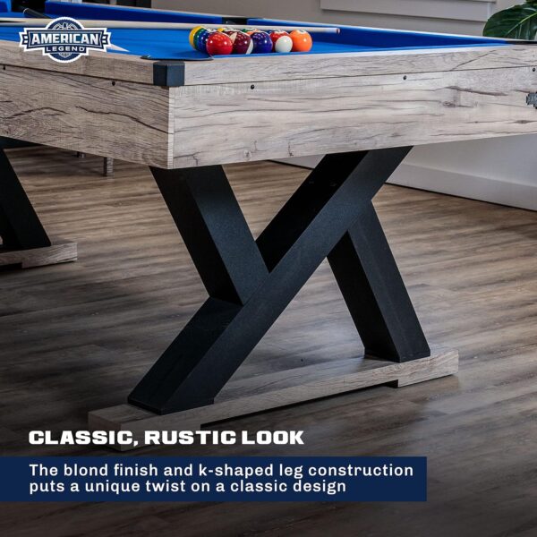 Rustic Modern Style: American Legend 90" Brookdale Pool Table - Image 6