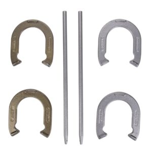 Classic Backyard Game: Triumph Outdoor Steel Horseshoes Set