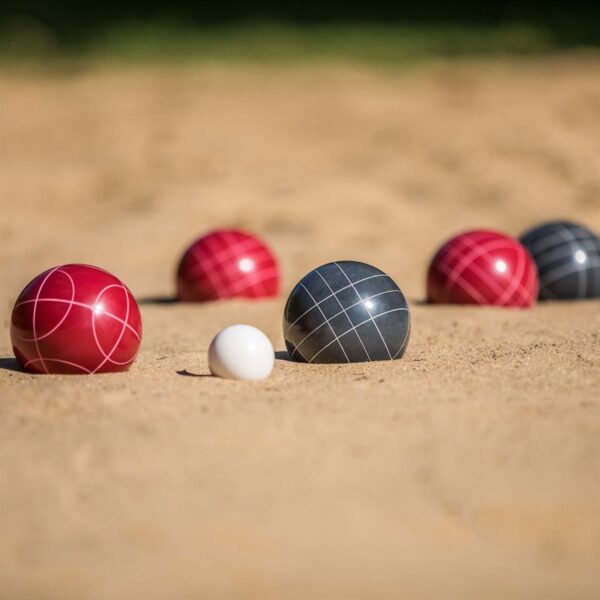 Easy Outdoor Game: Triumph 100mm Resin Bocce Set - Red/Blue - Image 8