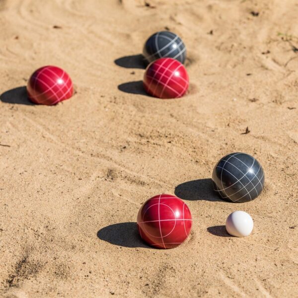 Easy Outdoor Game: Triumph 100mm Resin Bocce Set - Red/Blue - Image 9