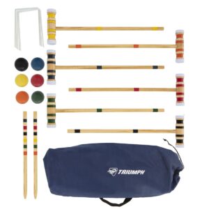 Classic Backyard Fun: Triumph 6-Player Croquet Set