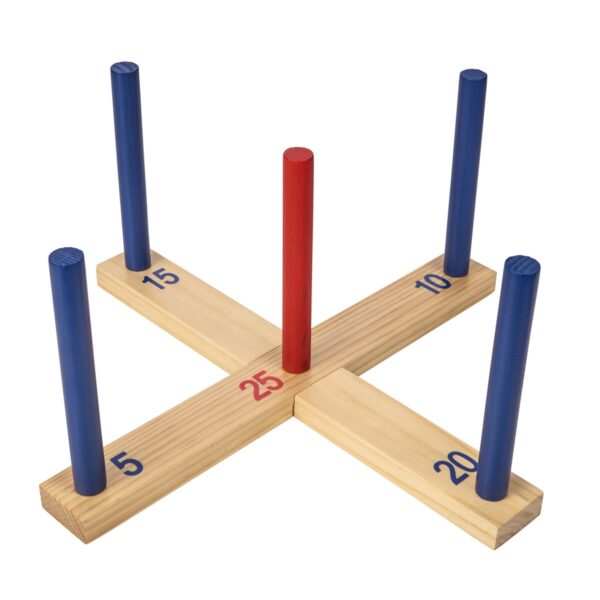 Family Fun Anywhere: Triumph Wooden Ring Toss Outdoor Game Set - Image 3