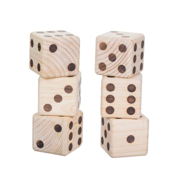 Giant Outdoor Fun: Triumph Big Roller Wooden Lawn Dice Set - Image 3