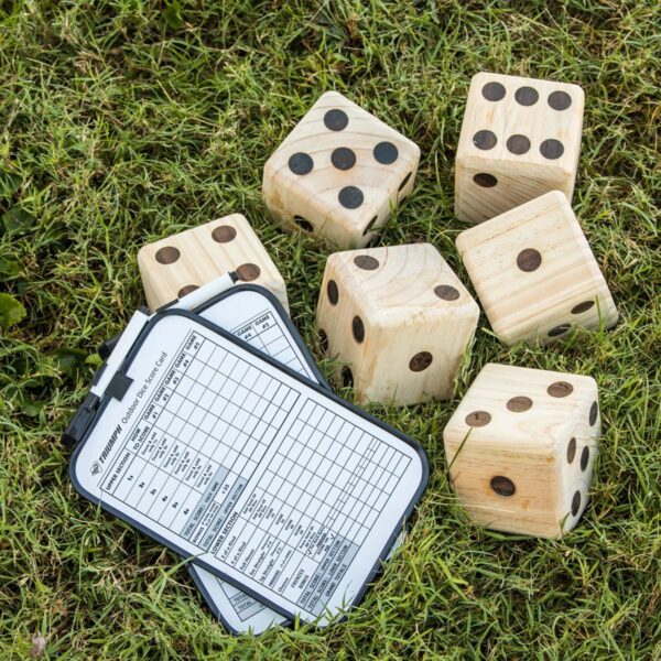 Giant Outdoor Fun: Triumph Big Roller Wooden Lawn Dice Set - Image 7
