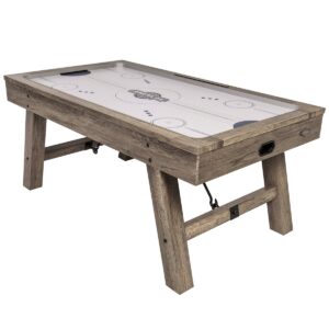 Fast-Paced Fun: American Legend 72" Brookdale Rustic Air Hockey Table