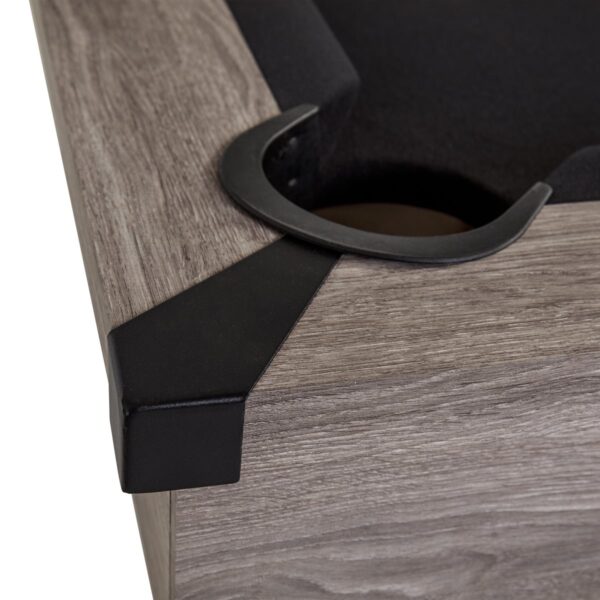 Add Rustic Style: American Legend 90" Kirkwood Pool Table - Grey - Image 4