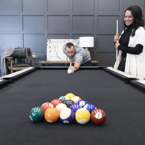 Add Rustic Style: American Legend 90" Kirkwood Pool Table - Grey - Image 8
