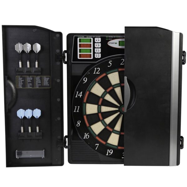 Stylish Game Room: Escalade Arachnid Titanium 5400 Dart Board with Cabinet - Image 2