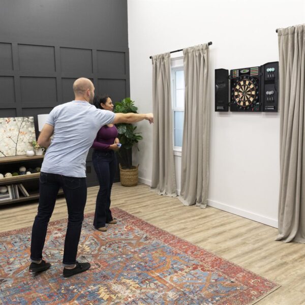 Stylish Game Room: Escalade Arachnid Titanium 5400 Dart Board with Cabinet - Image 6