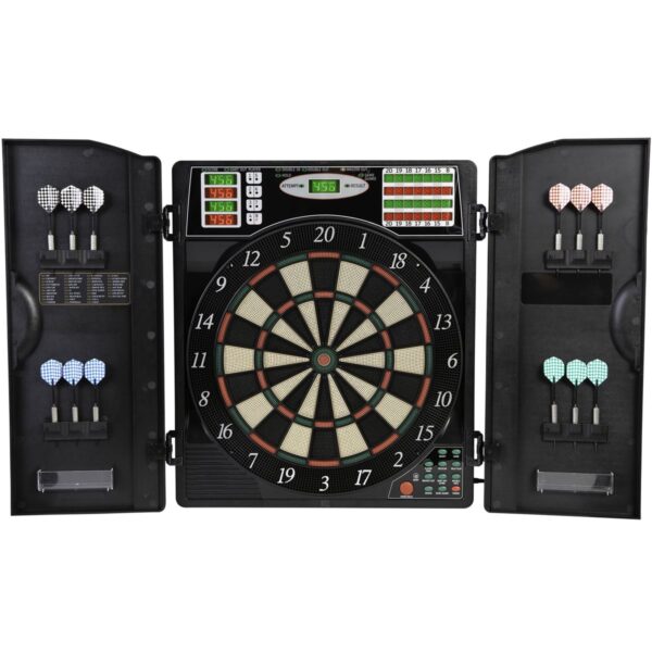 Stylish Game Room: Escalade Arachnid Titanium 5400 Dart Board with Cabinet - Image 8