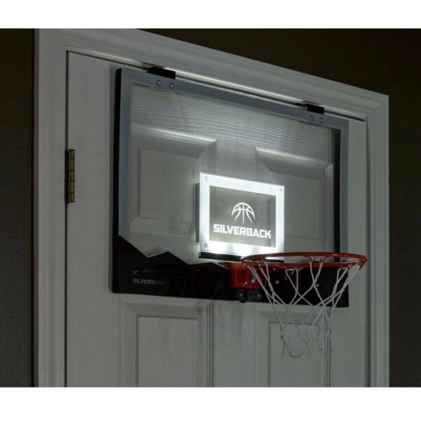 Slam Dunk Indoors: Escalade Silverback 18" LED Mini Basketball Hoop - Image 3