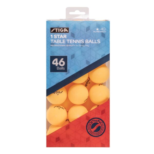 Stock Up & Play: STIGA 1-Star 46-Pack Orange Ping Pong Balls