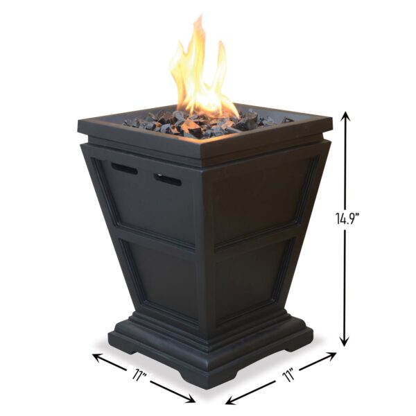 Create Cozy Evenings: Endless Summer Small Black Propane Fireplace - Image 3