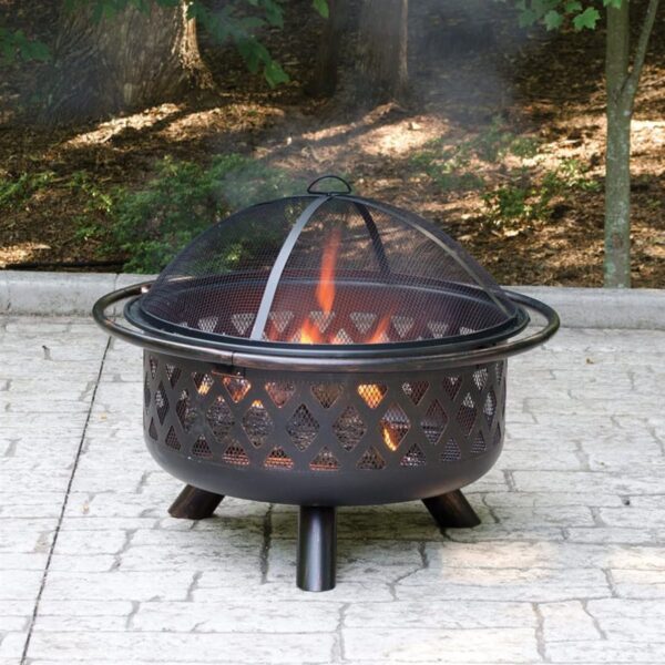 Elegant Outdoor Warmth: Endless Summer 36" Oil Rubbed Bronze Firebowl - Image 2