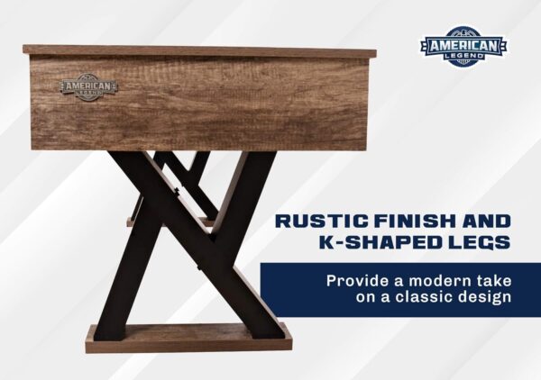 Double the Fun: American Legend 9' Kirkwood 2-in-1 Game Table - Image 10