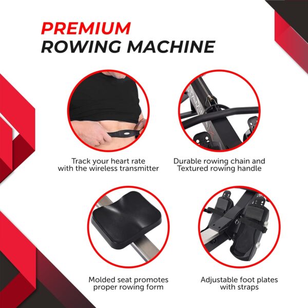 HIIT Ready Home Rower: Stamina X AMRAP Rowing Machine - Image 4